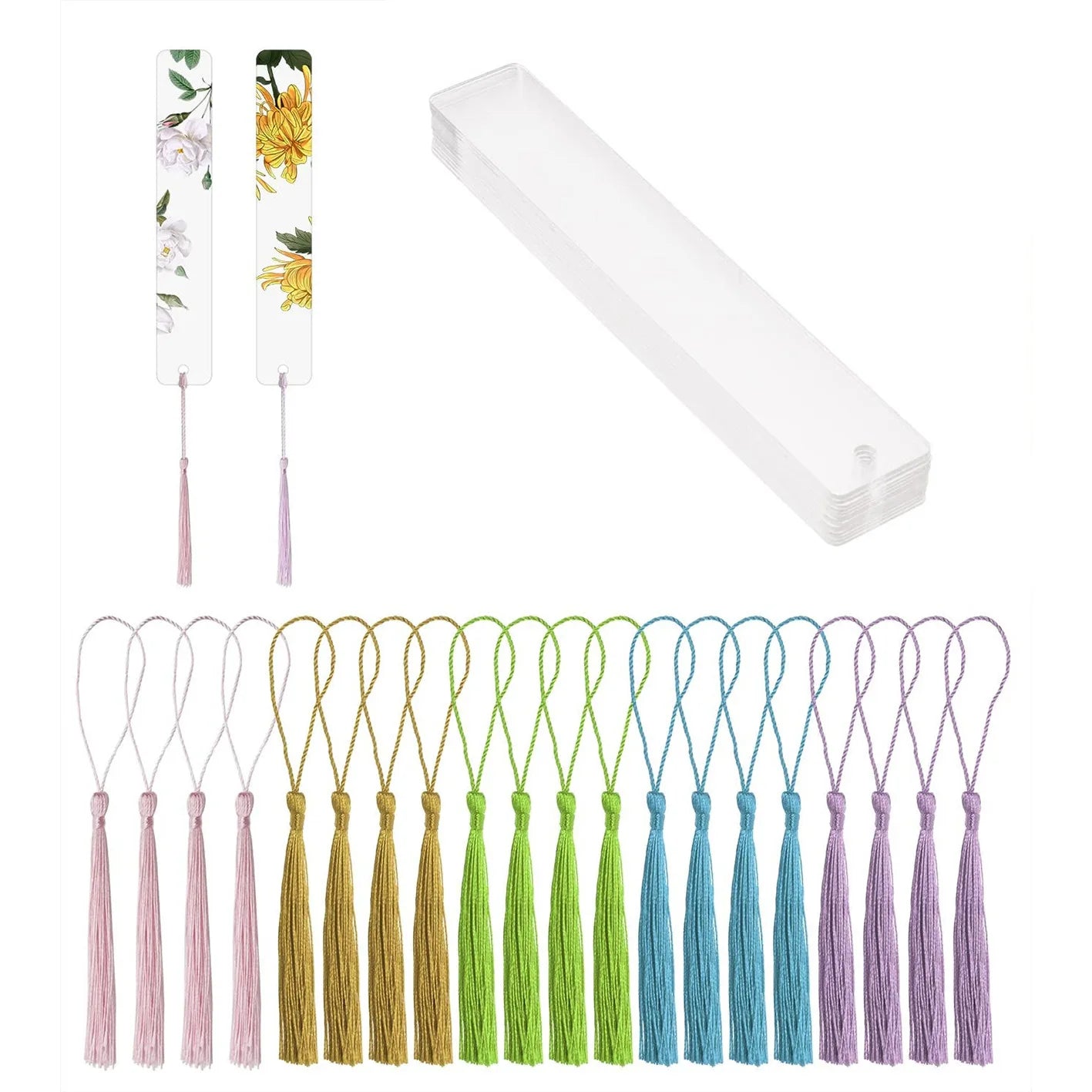 blank-clear-acrylic-bookmarks-20pcs-rectangle-craft-transparent-acrylic-book-markers-with-20pcs-small-bookmark-tassels