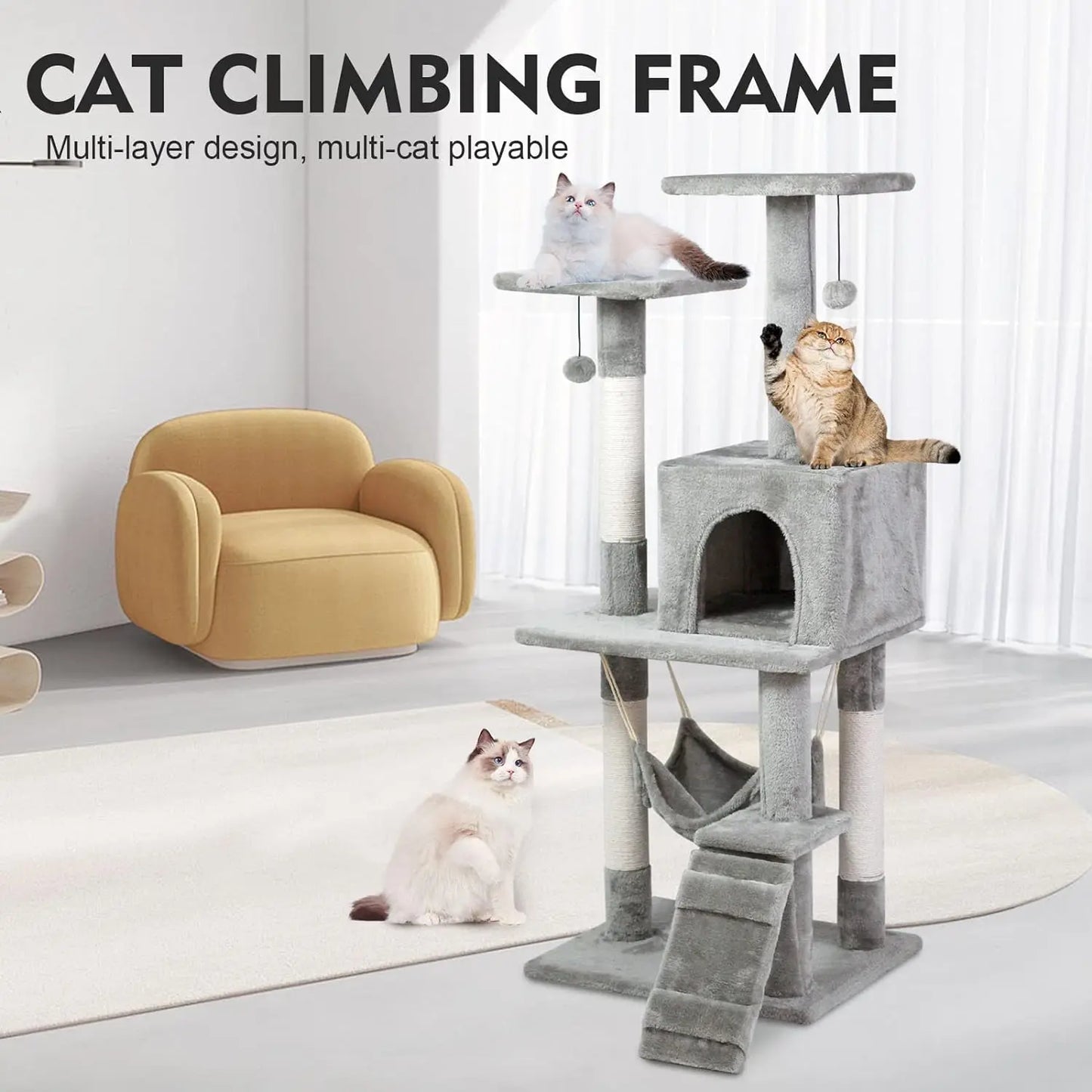 cat-tree-tower-cat-condo-with-sisal-scratching-post-activity-centre-cat-climbing-tree-with-cat-house-grey-120cm