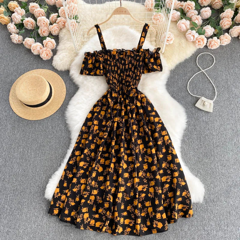 summer-sexy-slash-neck-spaghetti-strap-midi-dress-women-casual-off-shoulder-short-sleeve-vacation-beach-robe-female-clothing