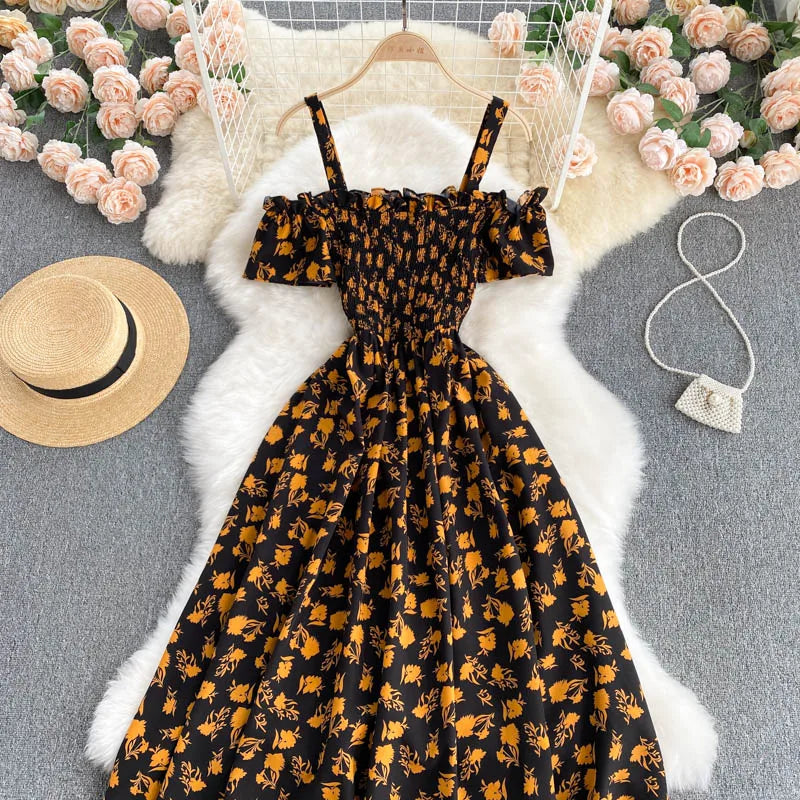 summer-sexy-slash-neck-spaghetti-strap-midi-dress-women-casual-off-shoulder-short-sleeve-vacation-beach-robe-female-clothing