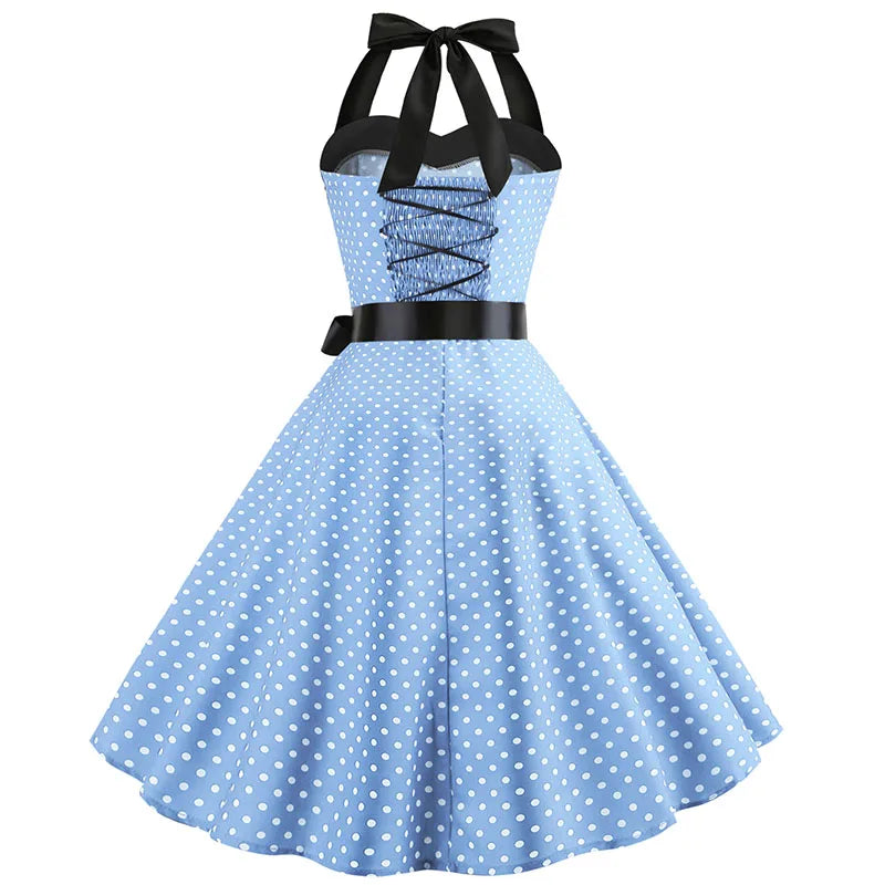 women-polka-dot-print-summer-dress-sexy-retro-white-halter-vintage-dress-robe-femme-pin-up-rockabilly-party-dress