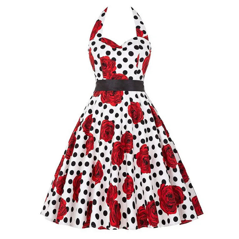 women-polka-dot-print-summer-dress-sexy-retro-white-halter-vintage-dress-robe-femme-pin-up-rockabilly-party-dress