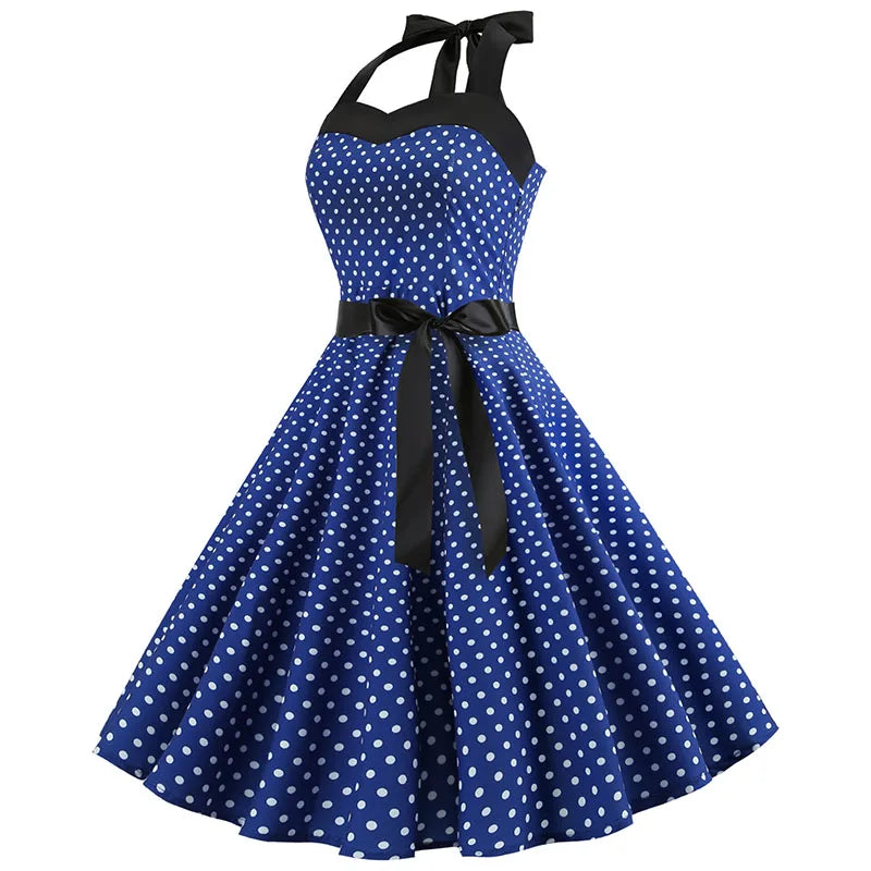 women-polka-dot-print-summer-dress-sexy-retro-white-halter-vintage-dress-robe-femme-pin-up-rockabilly-party-dress