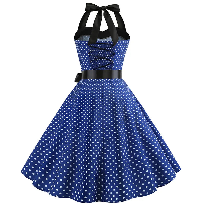 women-polka-dot-print-summer-dress-sexy-retro-white-halter-vintage-dress-robe-femme-pin-up-rockabilly-party-dress