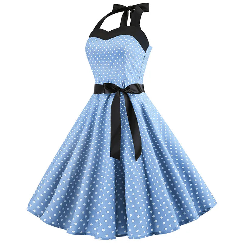women-polka-dot-print-summer-dress-sexy-retro-white-halter-vintage-dress-robe-femme-pin-up-rockabilly-party-dress