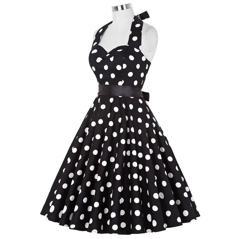 women-polka-dot-print-summer-dress-sexy-retro-white-halter-vintage-dress-robe-femme-pin-up-rockabilly-party-dress