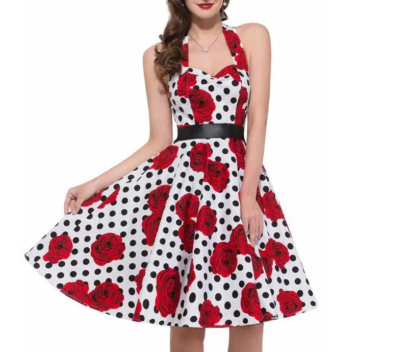 women-polka-dot-print-summer-dress-sexy-retro-white-halter-vintage-dress-robe-femme-pin-up-rockabilly-party-dress