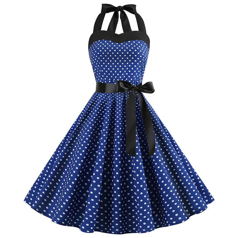 women-polka-dot-print-summer-dress-sexy-retro-white-halter-vintage-dress-robe-femme-pin-up-rockabilly-party-dress