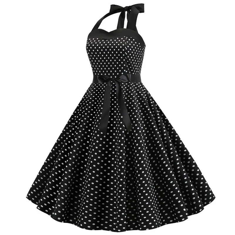 women-polka-dot-print-summer-dress-sexy-retro-white-halter-vintage-dress-robe-femme-pin-up-rockabilly-party-dress