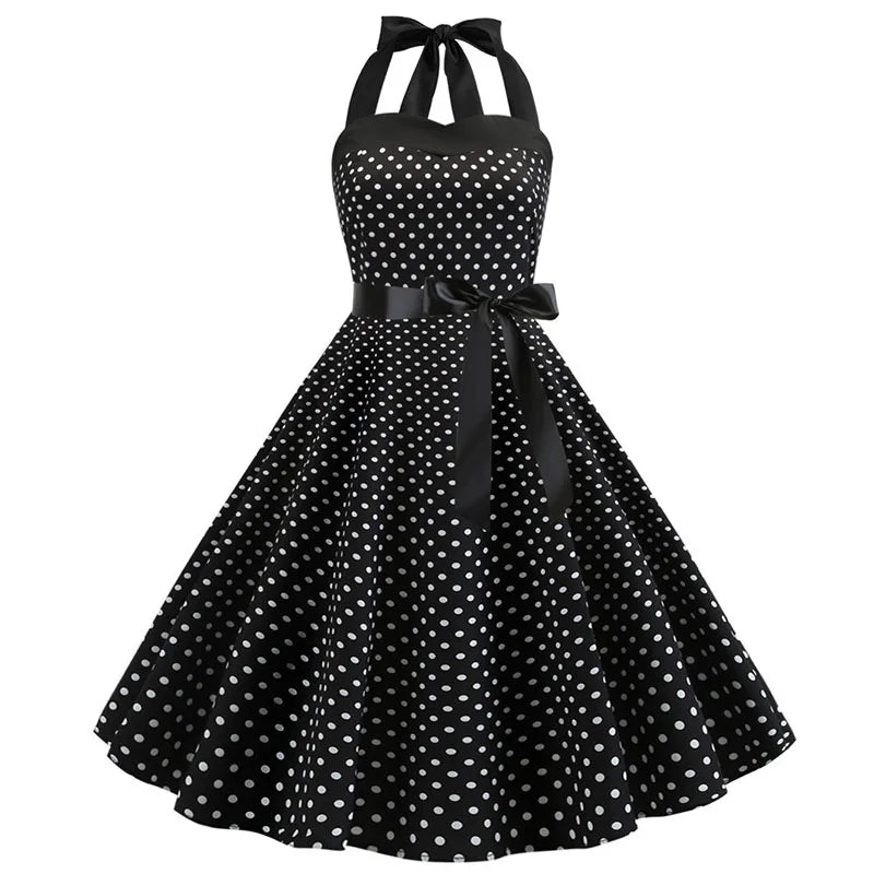 women-polka-dot-print-summer-dress-sexy-retro-white-halter-vintage-dress-robe-femme-pin-up-rockabilly-party-dress