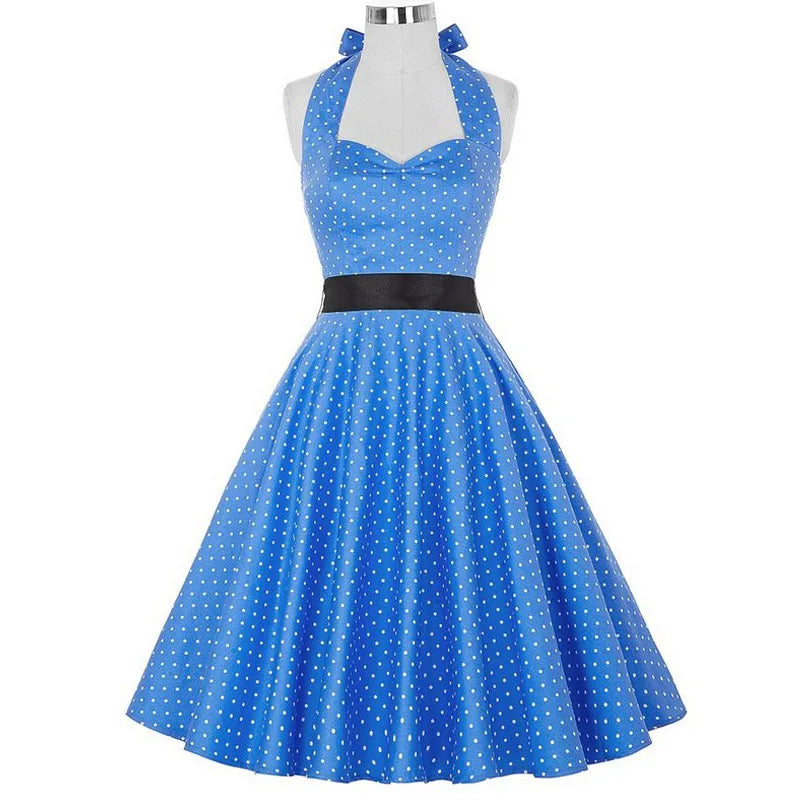 women-polka-dot-print-summer-dress-sexy-retro-white-halter-vintage-dress-robe-femme-pin-up-rockabilly-party-dress