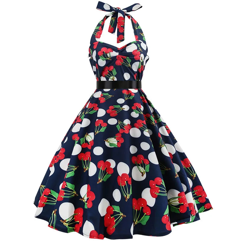 women-polka-dot-print-summer-dress-sexy-retro-white-halter-vintage-dress-robe-femme-pin-up-rockabilly-party-dress
