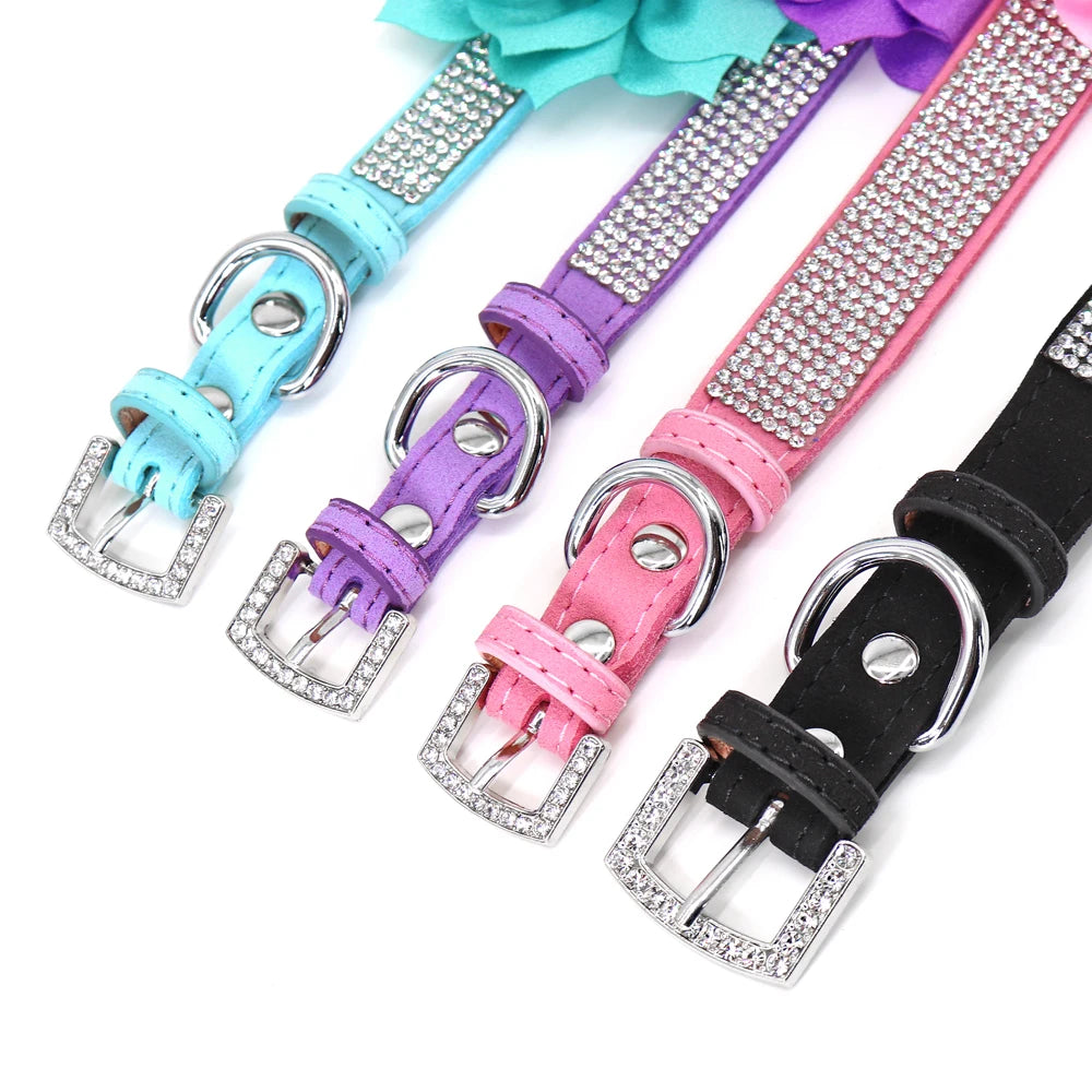 glitter-rhinestone-dog-leather-collar-cute-floral-necklace-pet-120cm-walking-leash-for-small-medium-large-dogs-chihuahua-xs-l