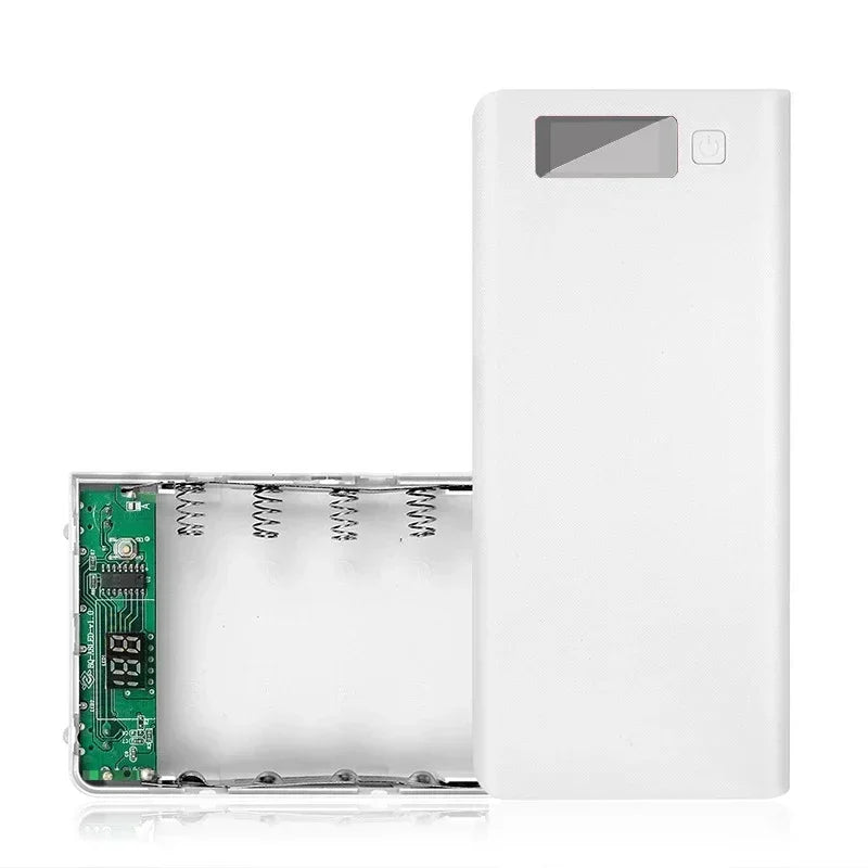 8-Slot 18650 USB Power Bank Charger Box with LED Display