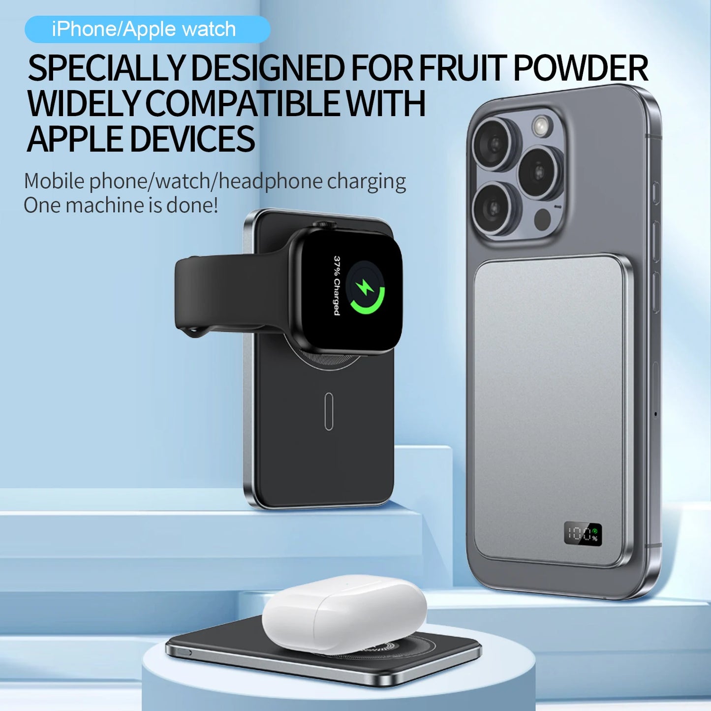Magnetic Wireless Power Bank for MagSafe