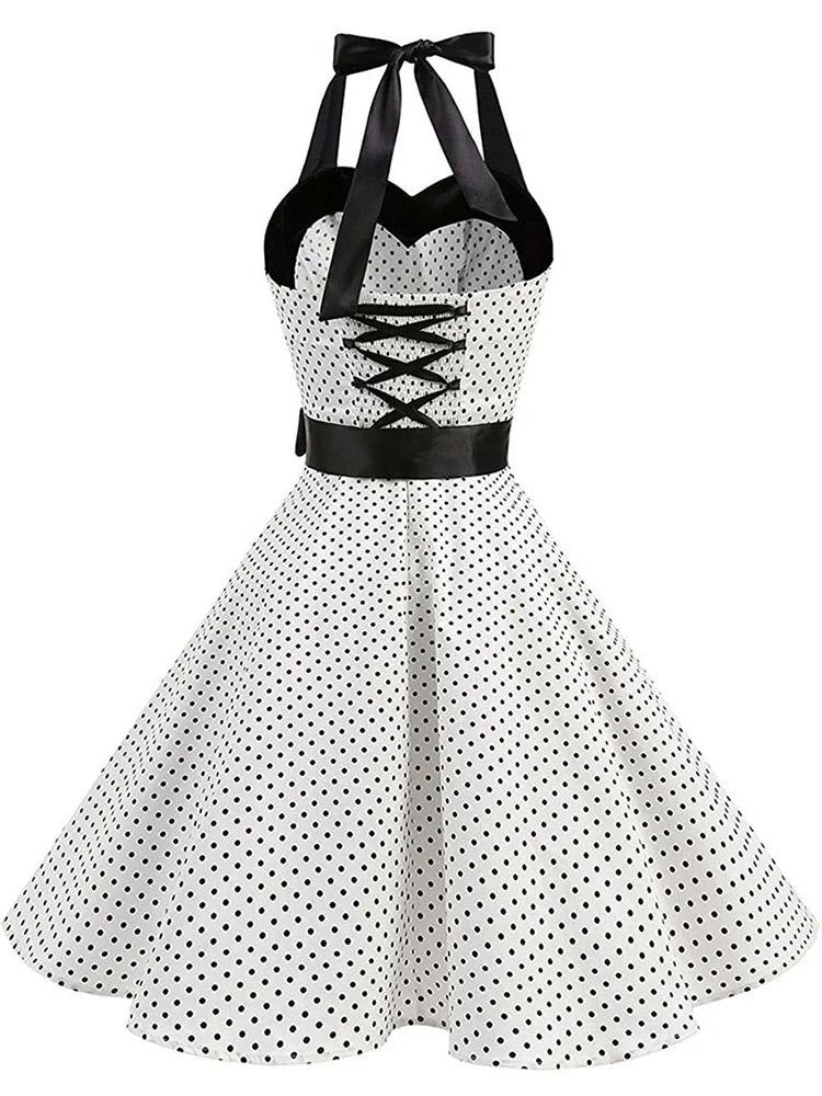 women-polka-dot-print-summer-dress-sexy-retro-white-halter-vintage-dress-robe-femme-pin-up-rockabilly-party-dress