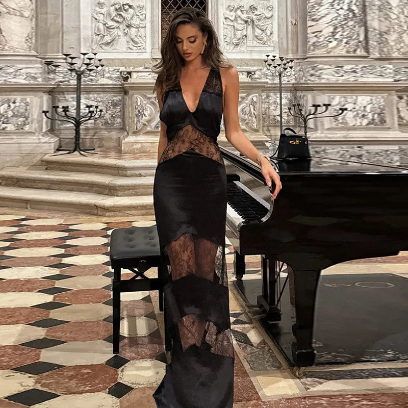 elegant-lace-spliced-halter-long-dress-women-sexy-backless-see-through-female-party-dresses-2025-summer-lady-chic-evening-gowns