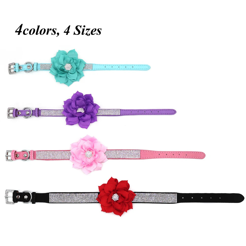 glitter-rhinestone-dog-leather-collar-cute-floral-necklace-pet-120cm-walking-leash-for-small-medium-large-dogs-chihuahua-xs-l