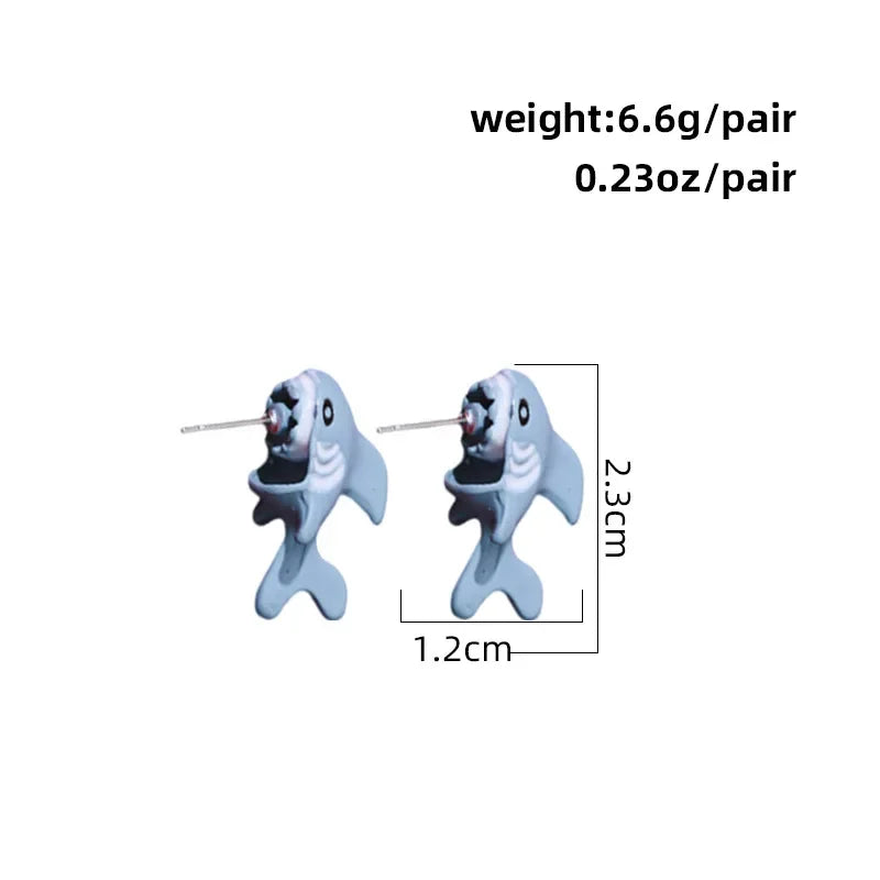 european-and-american-style-adorable-cartoon-animal-earrings-featuring-corgi-white-puppy-whale-dinosaur-shark-motifs-with-s