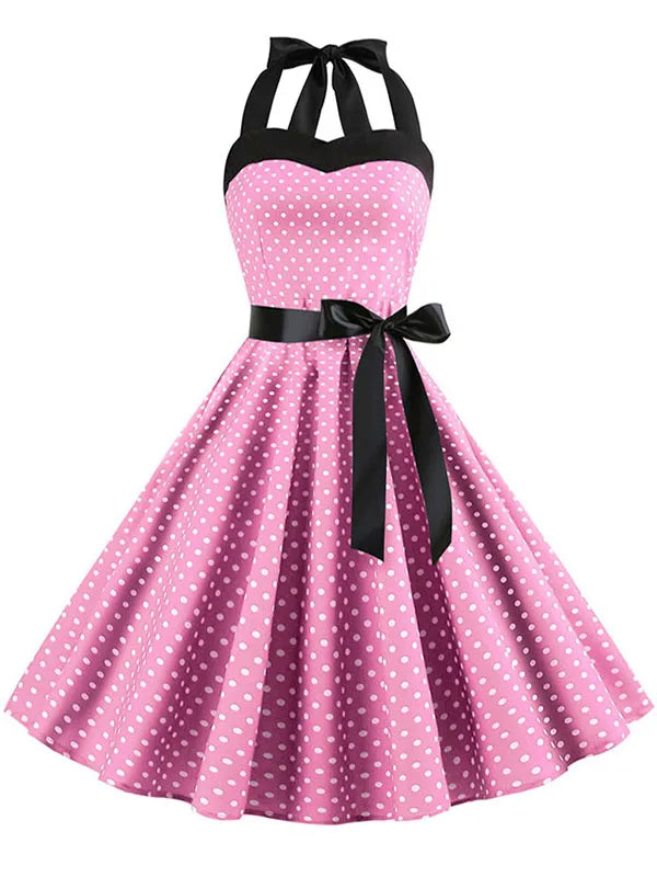 women-polka-dot-print-summer-dress-sexy-retro-white-halter-vintage-dress-robe-femme-pin-up-rockabilly-party-dress