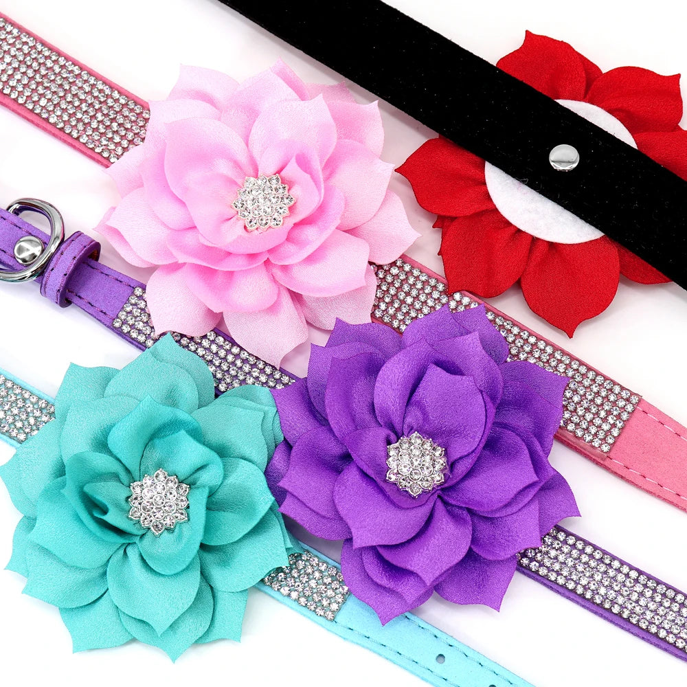 glitter-rhinestone-dog-leather-collar-cute-floral-necklace-pet-120cm-walking-leash-for-small-medium-large-dogs-chihuahua-xs-l