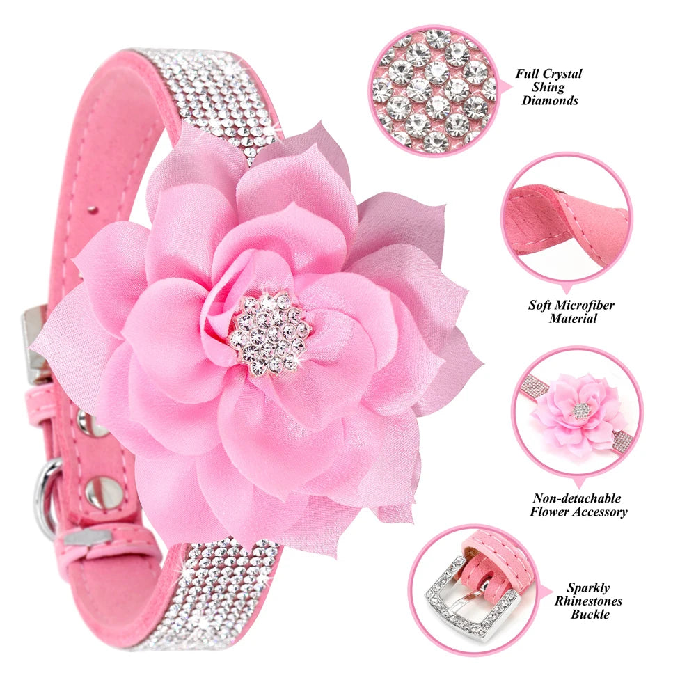 glitter-rhinestone-dog-leather-collar-cute-floral-necklace-pet-120cm-walking-leash-for-small-medium-large-dogs-chihuahua-xs-l