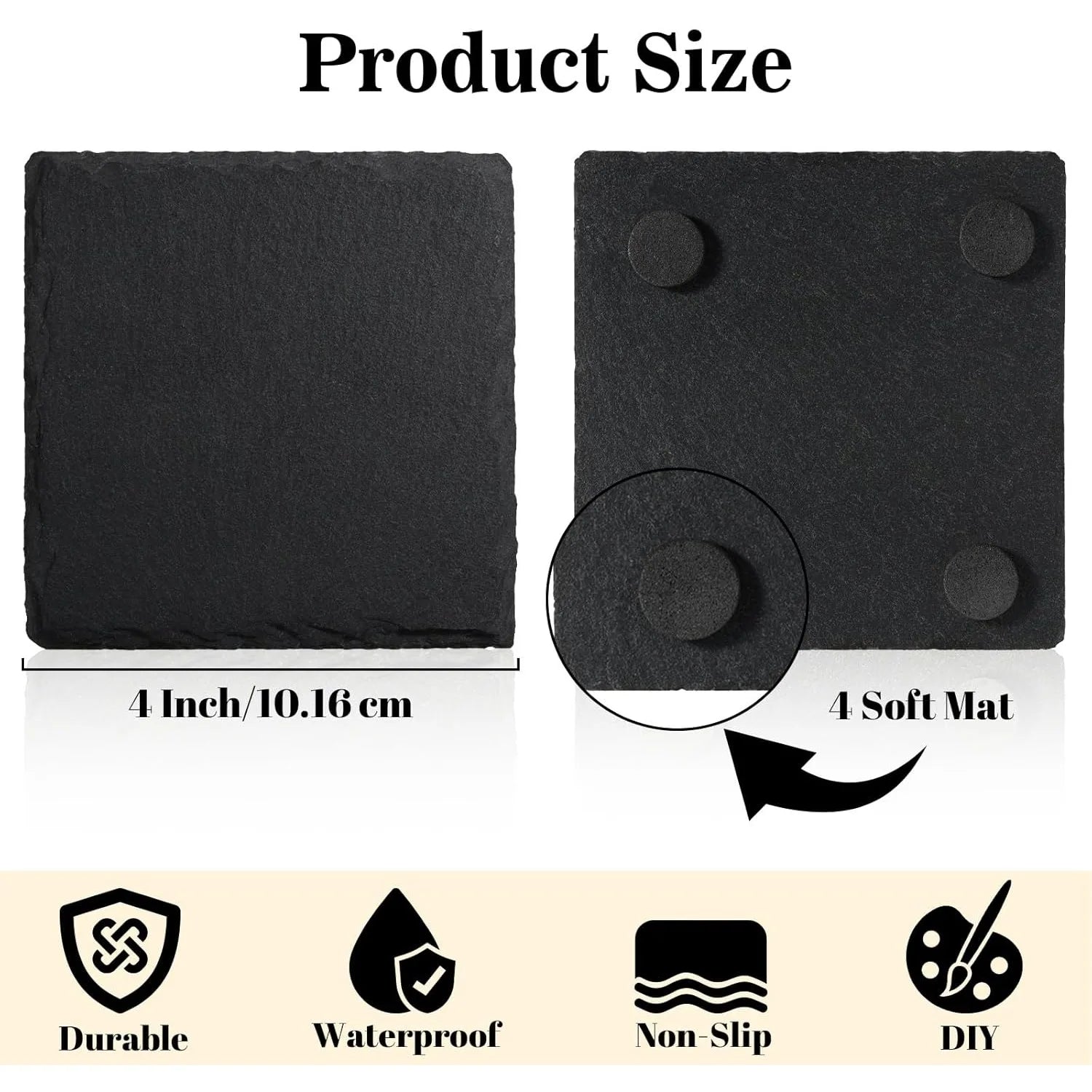 8pcs-slate-coasters-bulk-4-inch-square-round-and-hexagon-handmade-black-stone-blanks-for-laser-engraving-and-home-decor
