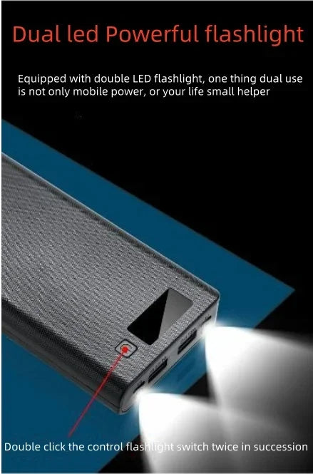 8-Slot 18650 USB Power Bank Charger Box with LED Display