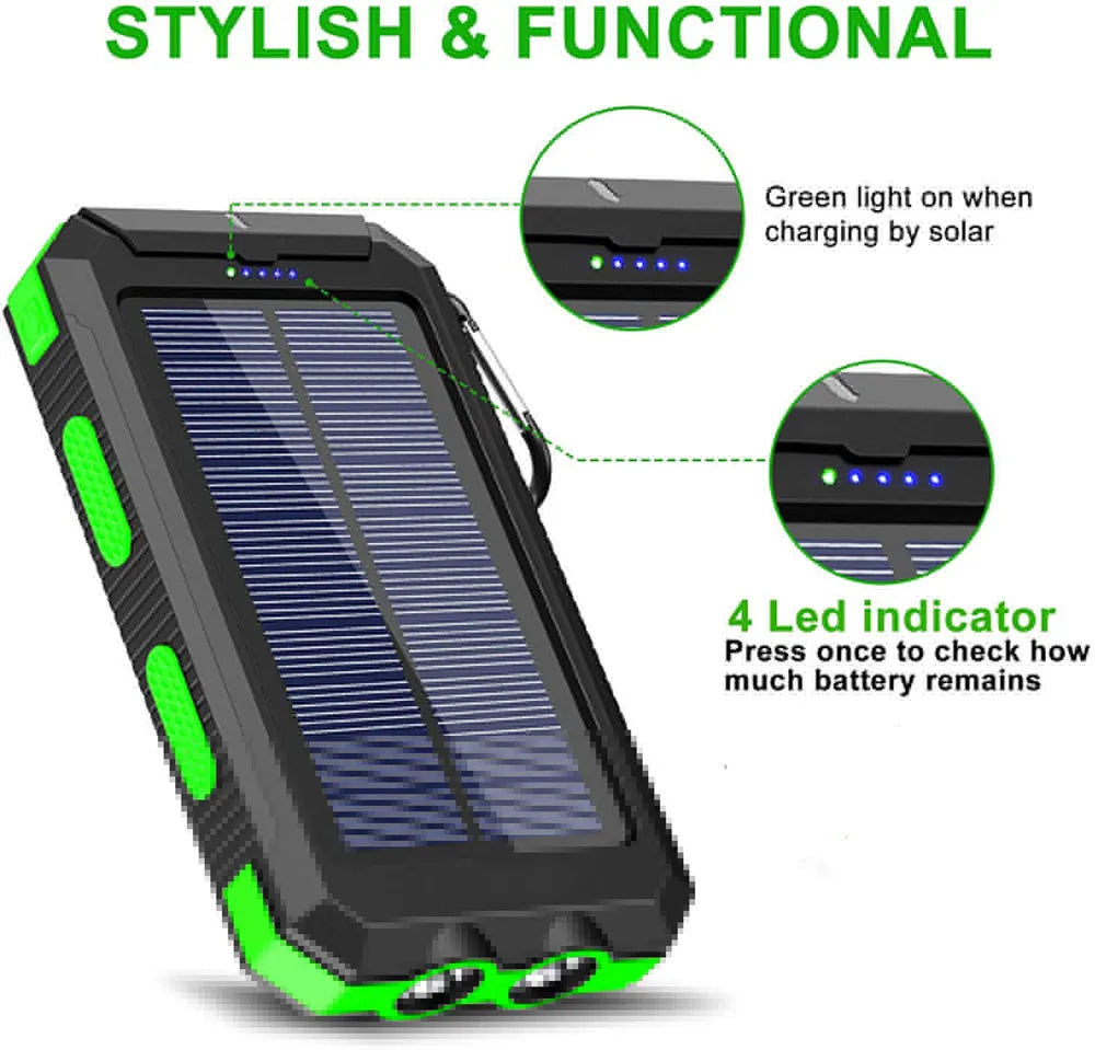 Solar Power Bank 80000mAh