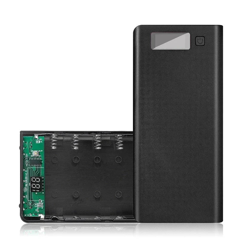 8-Slot 18650 USB Power Bank Charger Box with LED Display