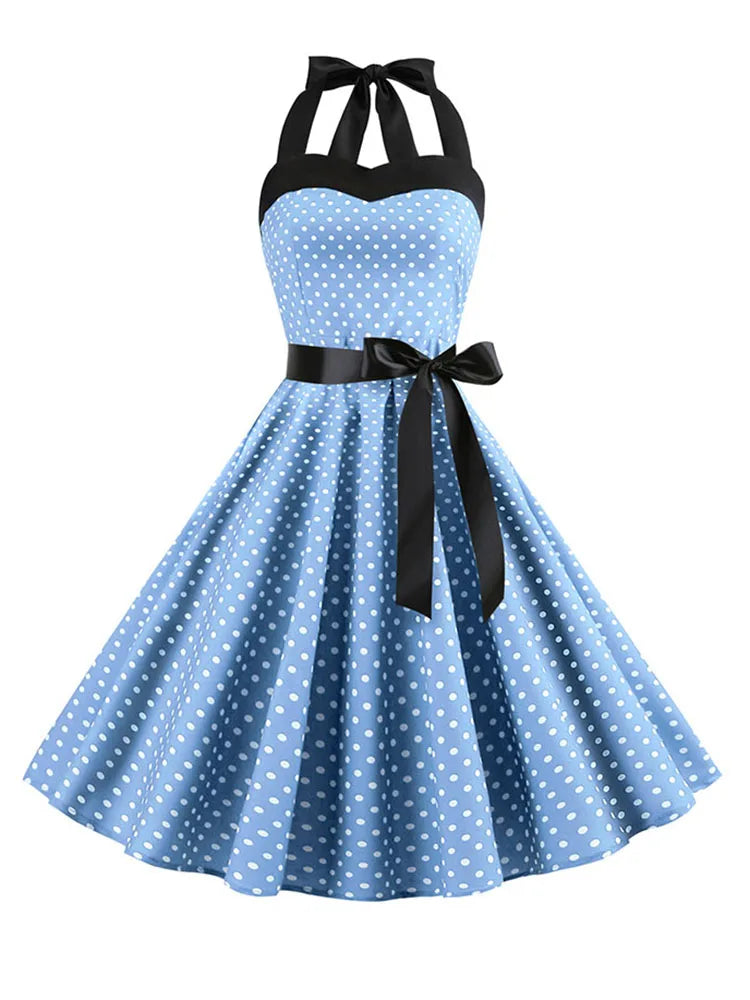women-polka-dot-print-summer-dress-sexy-retro-white-halter-vintage-dress-robe-femme-pin-up-rockabilly-party-dress