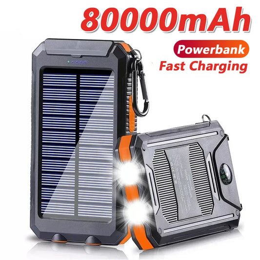 Solar Power Bank 80000mAh