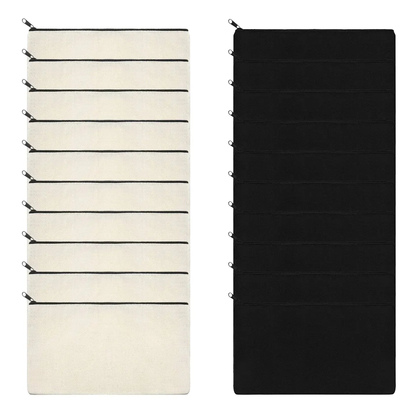 10pcs-blank-beige-diy-craft-bag-canvas-pencil-case-makeup-bags-zipper-pencil-bag-cosmetic-pouch-school-craft-stationery-supplies