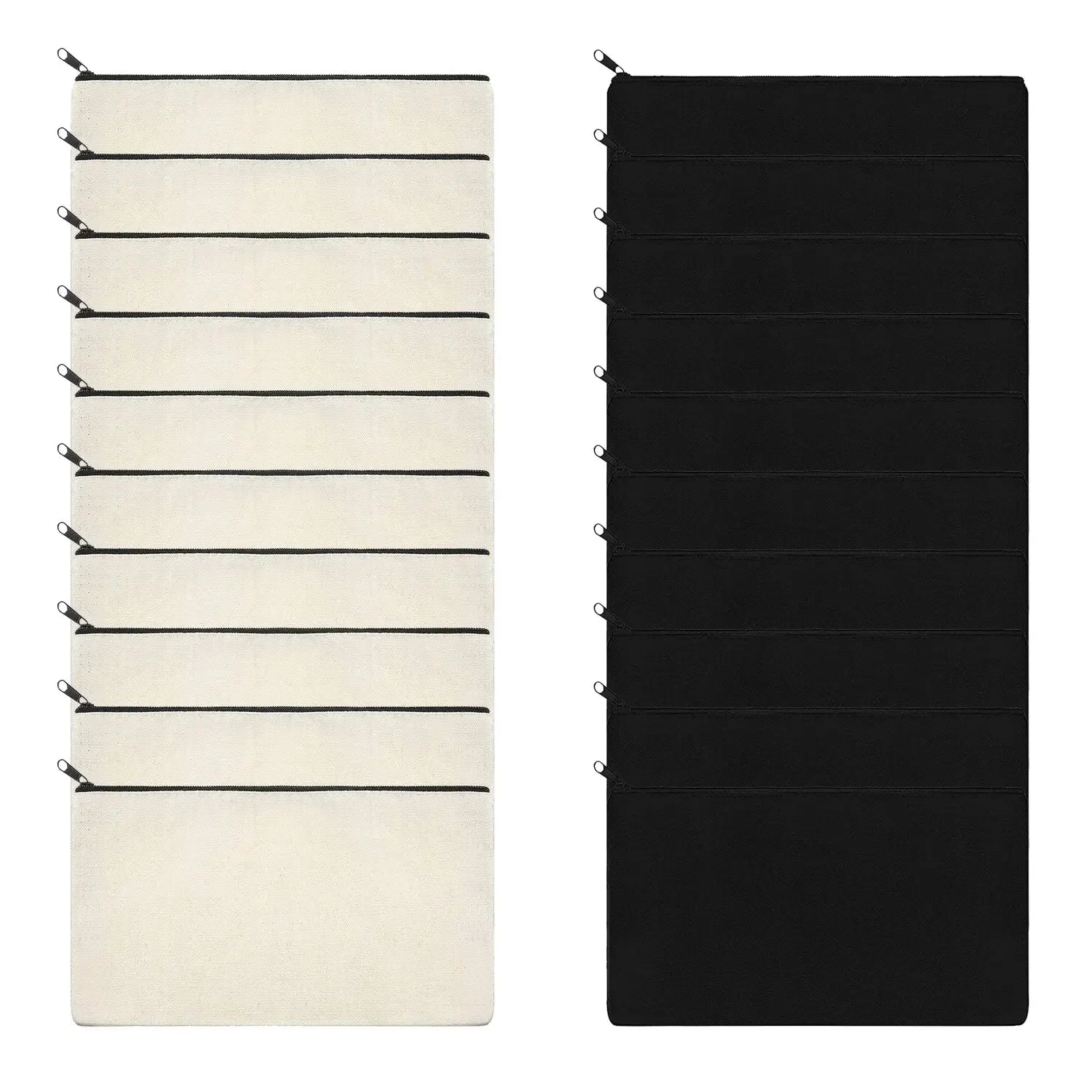 10pcs-blank-beige-diy-craft-bag-canvas-pencil-case-makeup-bags-zipper-pencil-bag-cosmetic-pouch-school-craft-stationery-supplies