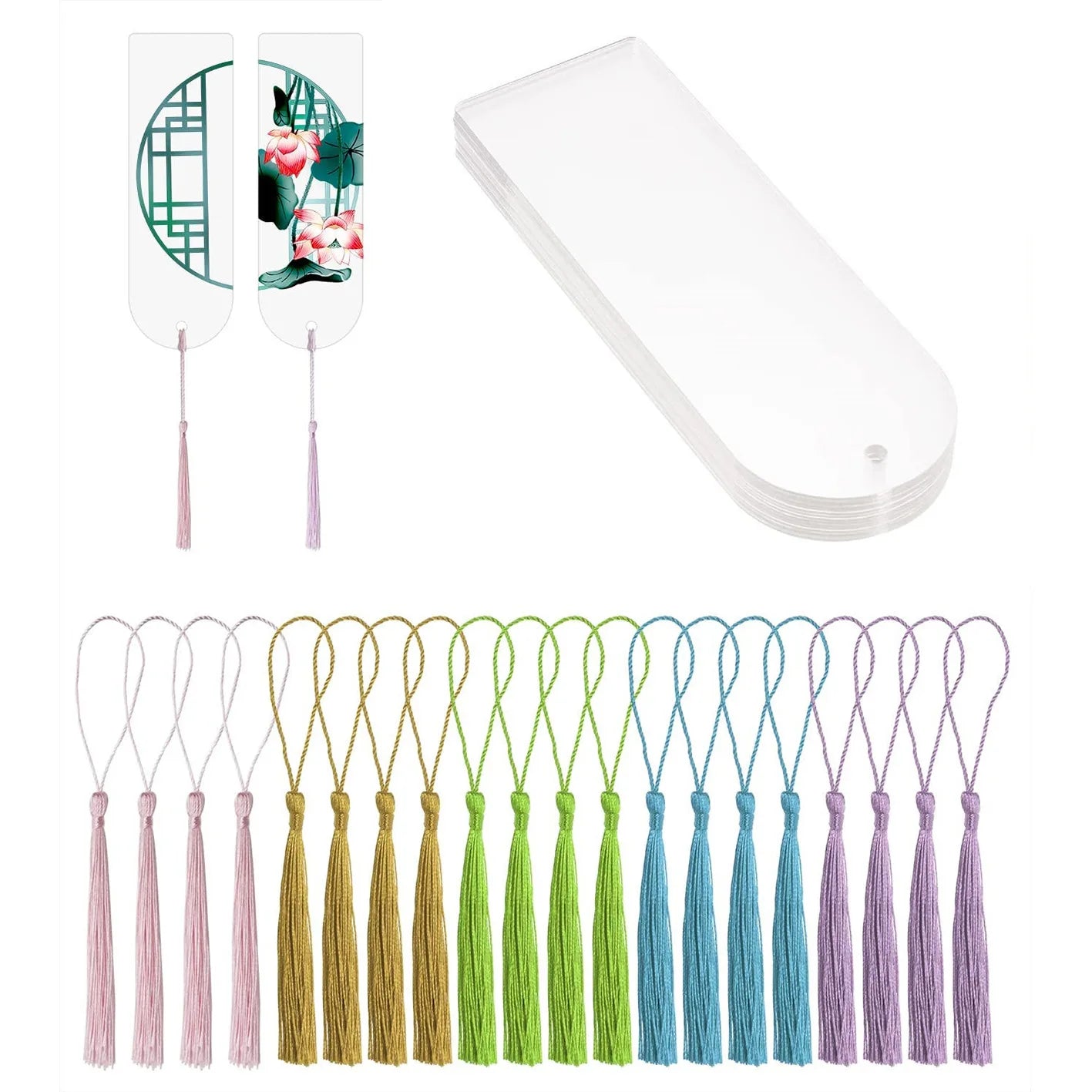 blank-clear-acrylic-bookmarks-20pcs-rectangle-craft-transparent-acrylic-book-markers-with-20pcs-small-bookmark-tassels