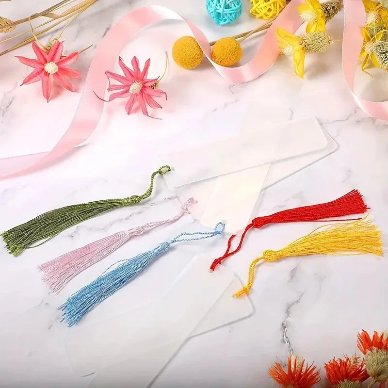 60-pcs-set-30-bookmarks-and-30-tassels-blank-acrylic-bookmarks-random-colored-tassels-diy-handmade-transparent-bookmarks