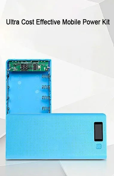 8-Slot 18650 USB Power Bank Charger Box with LED Display