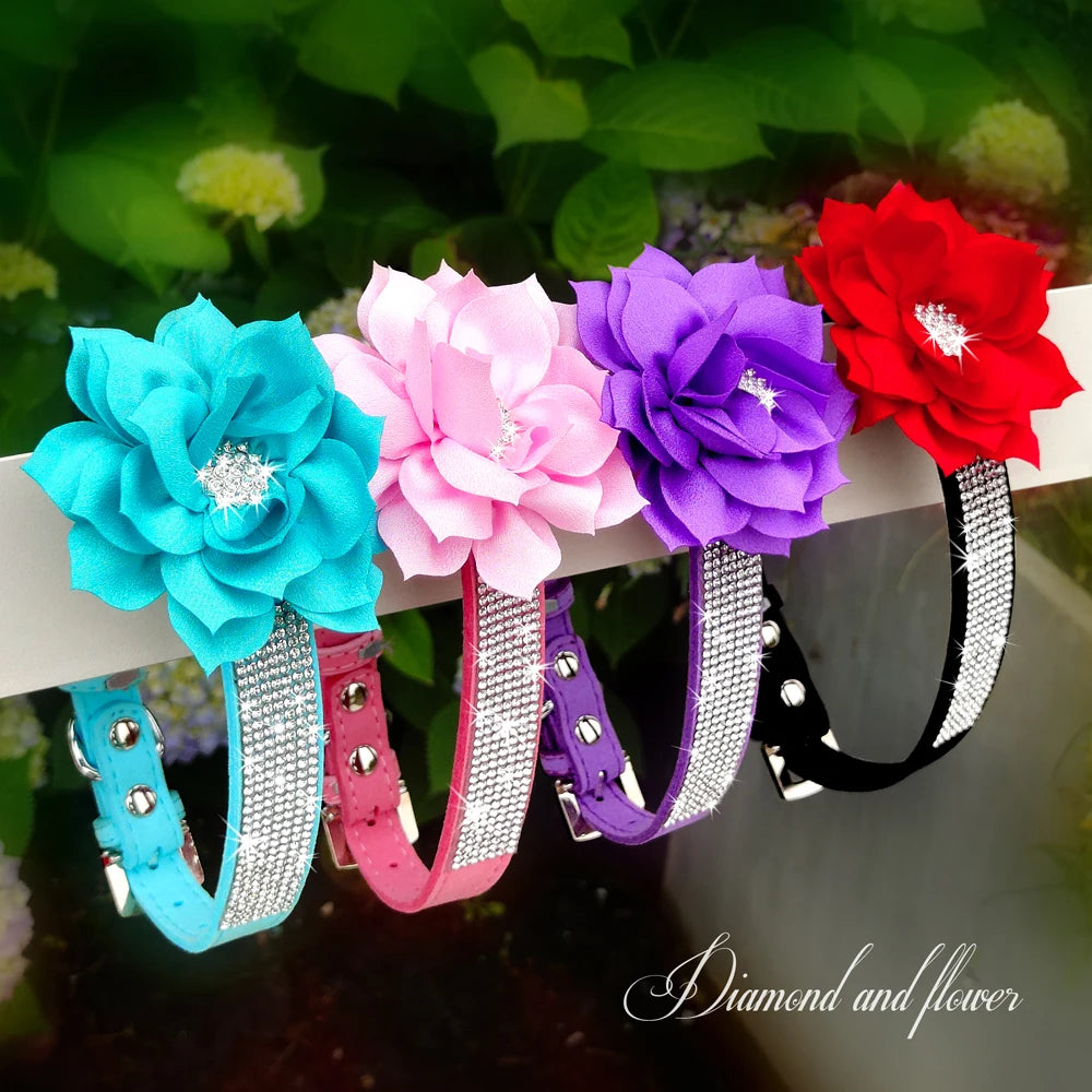 glitter-rhinestone-dog-leather-collar-cute-floral-necklace-pet-120cm-walking-leash-for-small-medium-large-dogs-chihuahua-xs-l