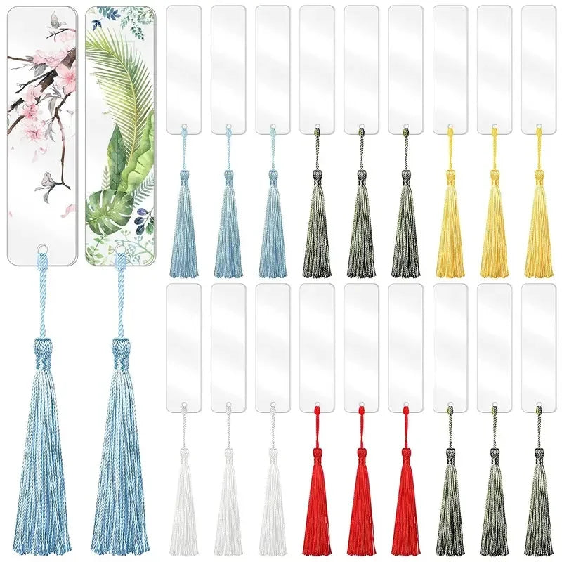 60-pcs-set-30-bookmarks-and-30-tassels-blank-acrylic-bookmarks-random-colored-tassels-diy-handmade-transparent-bookmarks