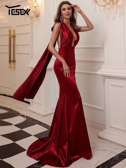 yesexy-sexy-dress-summer-dress-women-self-tie-plunging-halterneck-fishtail-satin-prom-dress-vestidos-robe