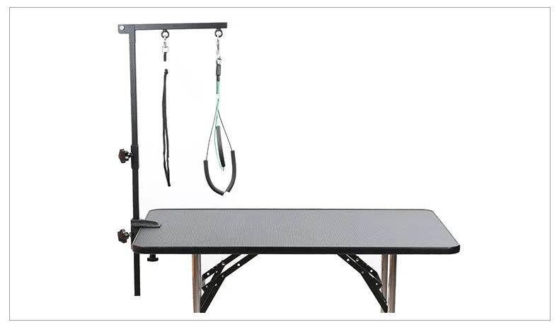 pet-foldable-grooming-bracket-adjustable-steel-suspender-grooming-table-arm-support-dog-cat-holder-desk-pet-accessories-강아지미용