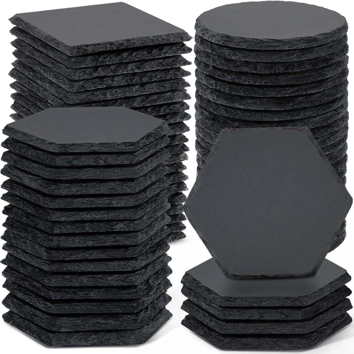 8pcs-slate-coasters-bulk-4-inch-square-round-and-hexagon-handmade-black-stone-blanks-for-laser-engraving-and-home-decor