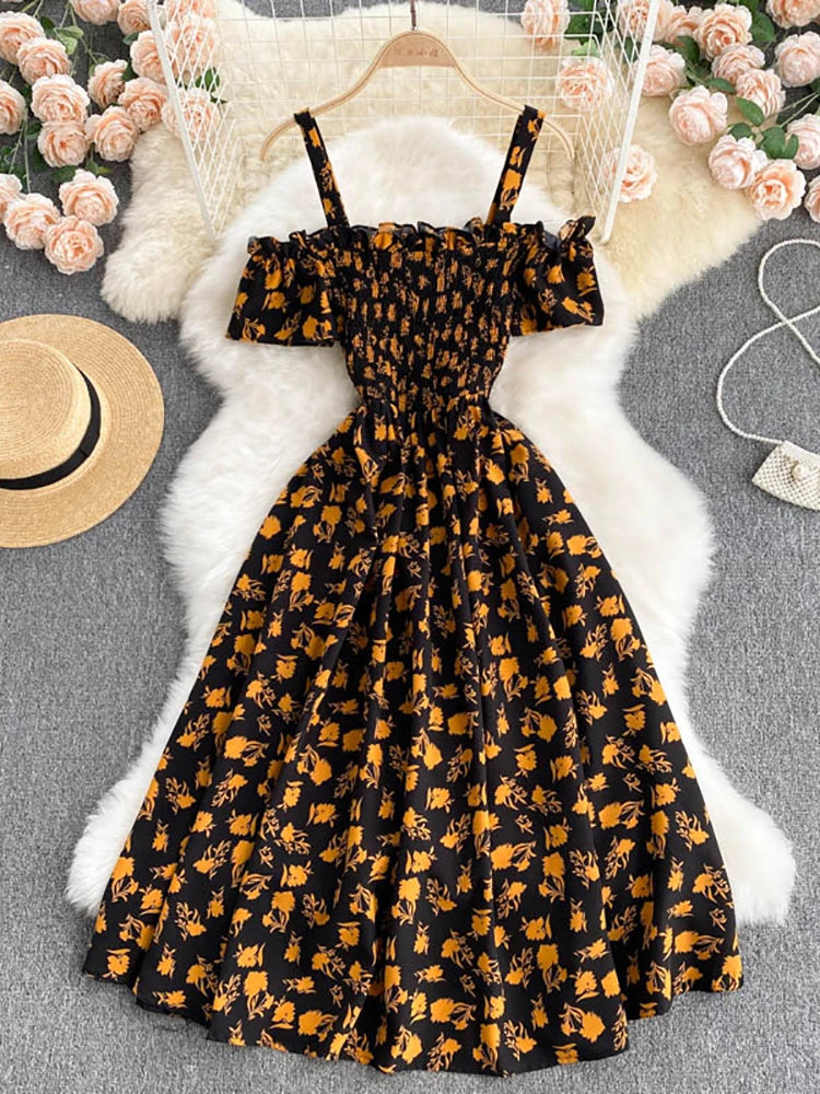 summer-sexy-slash-neck-spaghetti-strap-midi-dress-women-casual-off-shoulder-short-sleeve-vacation-beach-robe-female-clothing