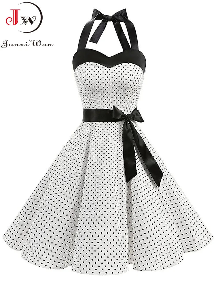 women-polka-dot-print-summer-dress-sexy-retro-white-halter-vintage-dress-robe-femme-pin-up-rockabilly-party-dress